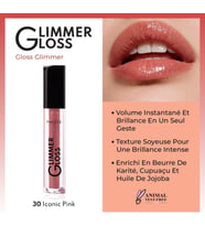 Cosmetics Glimmer Gloss Işıltılı Nemlendirici Dudak Parlatıcısı - 30 Iconic Pink