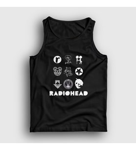 Presmono Unisex Siyah Symbols Radiohead Atlet 104531tt