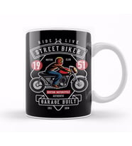 Streetbiker Custom Motorcycle Kupa Bardak Porselen