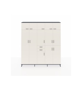 Arges Gardrop 10 Raflı 2 Çekmeceli 3 Askılı 220x30x243 Antrasit-Aytaşı