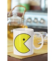 Pac-man Baskılı Porselen Kupa Bardak