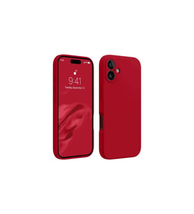 Apple İphone 16 Plus Kılıf First Silikon - Kırmızı