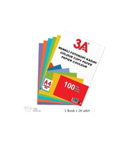 Renkli A4 Kağıdı 5 Renk 100'lü Paket
