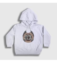 Presmono Unisex Çocuk Beyaz Ccr Creedence Clearwater Revival Kapüşonlu Sweatshirt 489569tt (Beyaz)