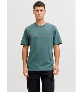 JCOFUSION CHEST BRAND TEE SS CREW NOOS North Atlantic