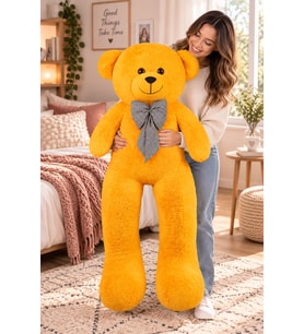 130 Cm Papyonlu Büyük Ayıcık (%100 Yerli ) (Sarı)