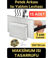 15 Adet Petek Arkası 1 Cm Isı Yalıtım Levhası Radyatör Izolasyon Kalorifer Ev Ofis Tasarruf Arkalığı