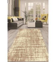 Dijital Kaymaz Taban Yıkanabilir Modern Renkli Salon Halısı Mutfak Halısı Yolluk ND-HT-603 (Kahverengi)