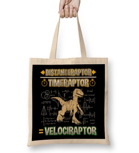 Distanceraptor Timeraptor Velociraptor Pun Bez Çanta Uzun Saplı