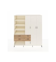 Kronos Dolap 14 Raflı 4 Çekmeceli 4 Kapaklı 220x59x243 Aytaşı-Aytaşı/Çam