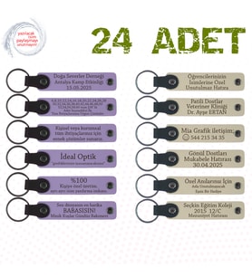 M Menekşe & S Kahve, 24’lü Set, Kişiselleştirilebilir Hediyelik, Bebek Mevlüdüne Değer Katan Hediye