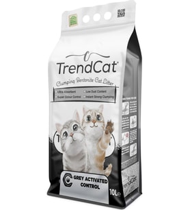 TrendCat Gri Aktif Karbonlu Kedi Kumu 10 Litre
