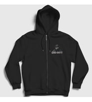 Presmono Unisex Siyah Soldier Call Of Duty Fermuarlı Kapüşonlu Sweatshirt 27463tt