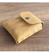 Sumerianwallet Deri Sigara Kılıfı Cat Sarısı  (Anahtarlık Hediye )