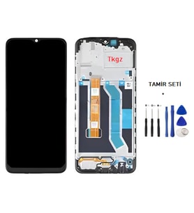 Oppo Realme C3 Uyumlu Lcd Ekran Dokunmatik Servis Lcd ÇITALI + TAMİR SETİ