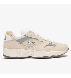Lacoste Sport Storm 96 Lo Vintage Leather Mens Sneaker Hakiki Deri Erkek Günlük Spor Ayakkabı Krem