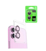 Apple İphone 16 Plus Raze Metal Kamera Lens - Pembe