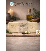 ÇareBurada Sabun Seti 3'lü - Keçi Sütlü & Çörek Otu & Eşek Sütlü