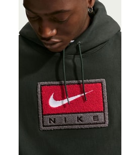 Nike Solo Swoosh Loose Fit Green Hoodie Kapüşonlu Erkek Sweatshirt Yeşil