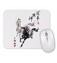 Paired Horses Mouse Pad