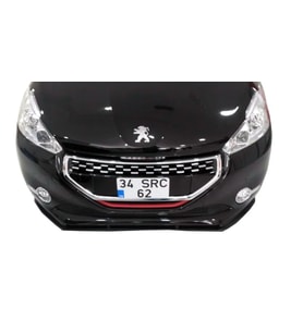 Drs Tuning Peugeot 208 Uyumlu (2012-2015) Ön Tampon Altı Lip (Plastik)