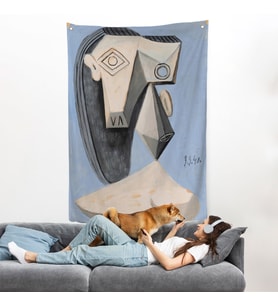 Pablo Picasso - Gerçeküstü Kadın Duvar Örtüsü-7418