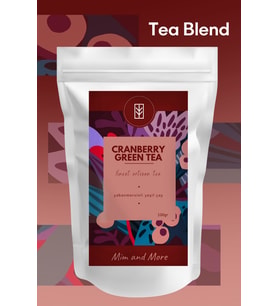 Cranberry Green Tea - Yaban Mersinli Yeşil Çay, 100 gr