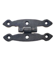 Antika Tarz Dekoratif Pirinç Dar Menteşe - 75x39 mm, Oksit