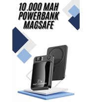 Magsafe Powerbank 10.000 Mah 22.5 Watt Hızlı Şarj Göstergeli Kablosuz Taşınabilir Şarj