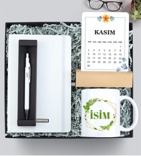 Defter & Kalem & Kupa & Takvim Hediye Seti