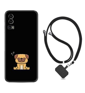 General Mobile Gm 23 Kılıf Resimli Boyun Askılı İpli Desenli Silikon Series Uyuyan Köpek 1875