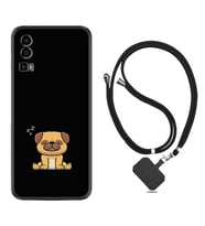 General Mobile Gm 23 Kılıf Resimli Boyun Askılı İpli Desenli Silikon Series Uyuyan Köpek 1875