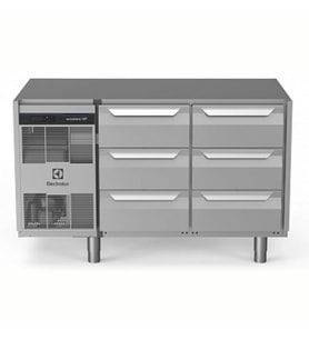 Electrolux Professional Endüstriyel Soğutmalı Tezgah 6x1/3 Çekmeceli 290 Lt -2+10°c, Aısı 304 Üst Tablasız EH2H7CC