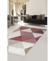 Dijidekor Halı Multi Cool K1270 Yıkanabilir Saçaklı Kesme İnce Yolluk Kilim Salon Halısı Modelleri (Çok Renkli-Multı)