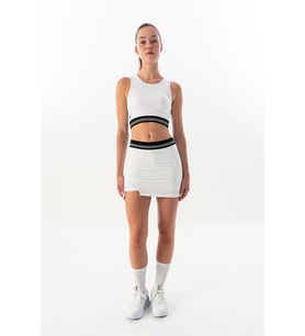 Maraton SlimFit Kadın Beyaz Etek