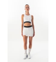 Maraton SlimFit Kadın Beyaz Etek