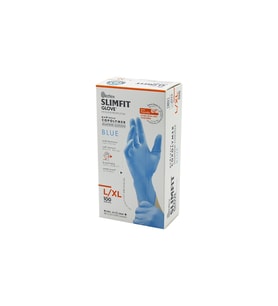 REFLEX SLİMFİT GLOVE KOD-025 L-XL MAVİ PUDRASIZ MUAYENE ELDİVEN 100LÜ (5690)