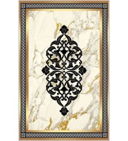 Eliana Home Baskılı, Yıkanabilir Kaymaz Taban Salon Halısı LNA0320-SD799 100x150 cm (Bej)