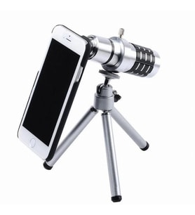 İphone5,5s,i̇phone4.4s Için Alüminyum 14x Optik Zoom Yakından Görüntü çekme Dürbün