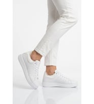Walkway Bej Bağcıklı Hafif Unisex Cilt Spor Ayakkabı Costa G