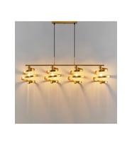 Cassia Sıralı Yemek Masası Avize RA-AVZ- 7523-90-64 (Gold)