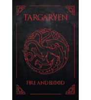 Targaryen Üç Başlı Ejderha Armalı Kupa Bardak – Kırmızı Siyah Fantastik Tasarım