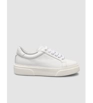 MonaMae %100 Hakiki Deri Beyaz Kadın Sneaker