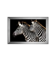 Hayvanlar Temalı Kanvas Tablo 50 x 70 cm Silver Çerçeve