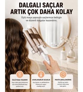 Bukle Saç Maşası – Kolay Kullanım, Sağlıklı Bukleler yüksek ısılı Yeni Nesil