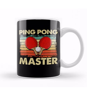 Ping Pong Master Table Tennis Pingpong Players Kupa Bardak Porselen