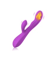 Modern Uyarıcılı Rabbit Vibratör Mor