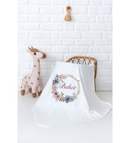 Pia Baby Premium %100 Pamuk Çift Kat Penye Bebek Battaniyesi 80x80 cm 5029-11 (Krem)