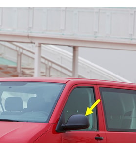 VW Transporter T6.5 2020-2023 Sol Dış Ayna Üst Kapak Siyah 7E1857527K