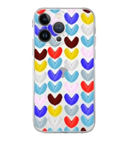 PrintiFy iPhone 13 Pro Max ile Uyumlu Water Color 1  Kamera Korumalı Şeffaf  Kılıf